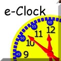 The e-Clock willhelp you learn to tell the time